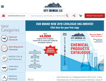 Tablet Screenshot of citychemical.com